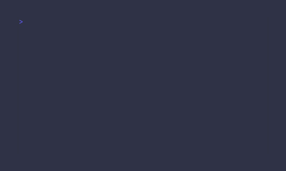 CLI Screenshot